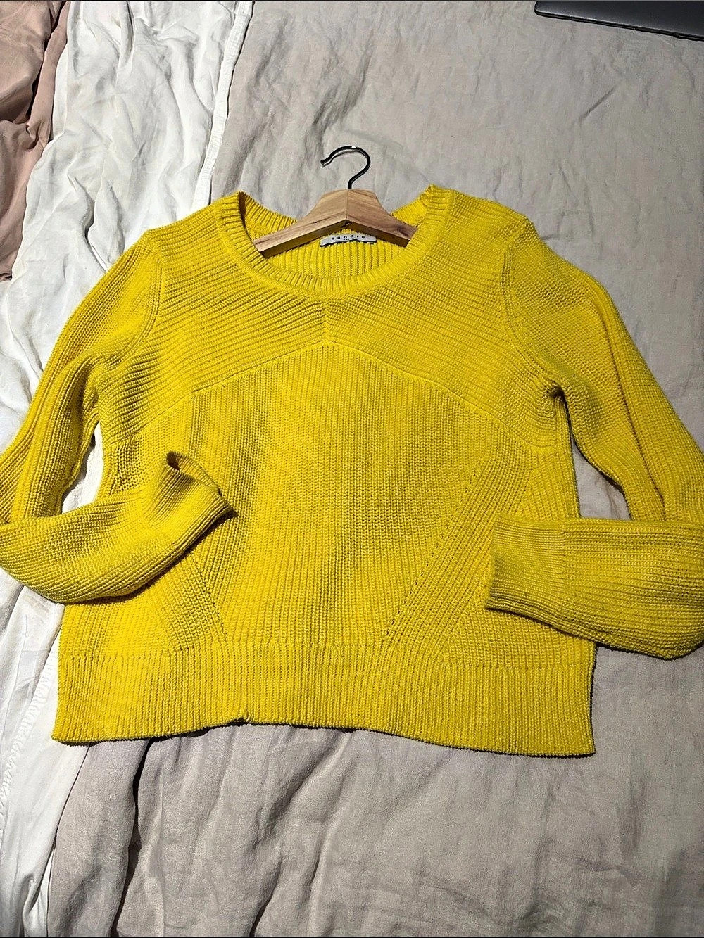Madewell Women's Crewneck Sweater in Yellow Like New